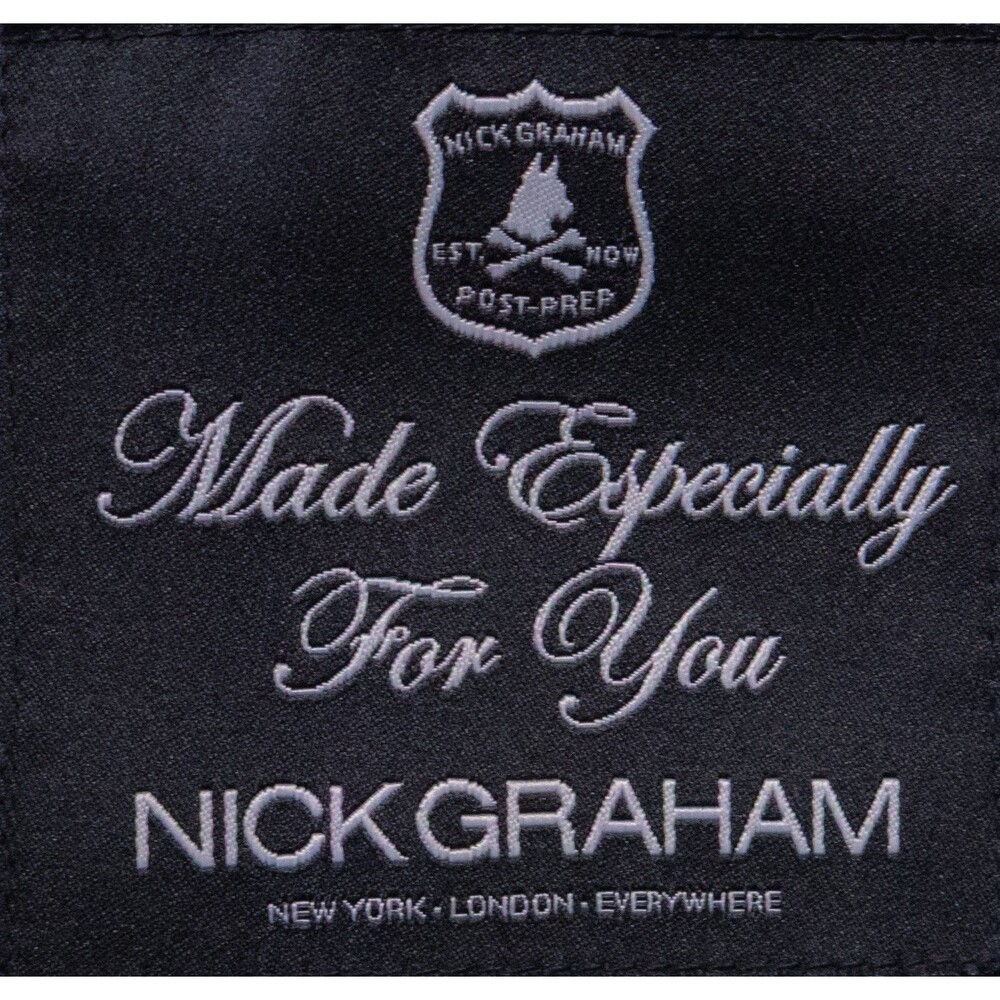 Nick Graham Stretch Modern Cut Blazer Sport Coat Sz 42R Poly Blend Two Button - Picture 11 of 15